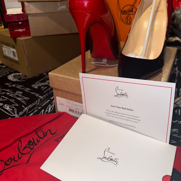 Christian Louboutin Kate Red/Black - Picture 5 of 6